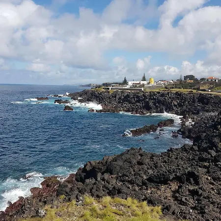 Seaside Azores Villa With Natural Pool, Terrace & Barbecue Capelas Exterior photo