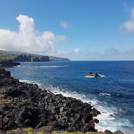 Seaside Azores Villa With Natural Pool, Terrace & Barbecue Capelas Exterior photo
