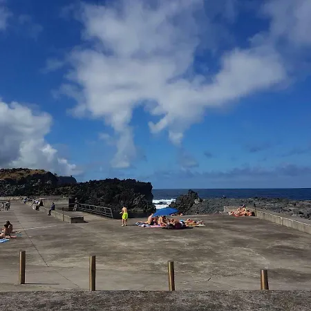 Seaside Azores Villa With Natural Pool, Terrace & Barbecue Capelas Exterior photo